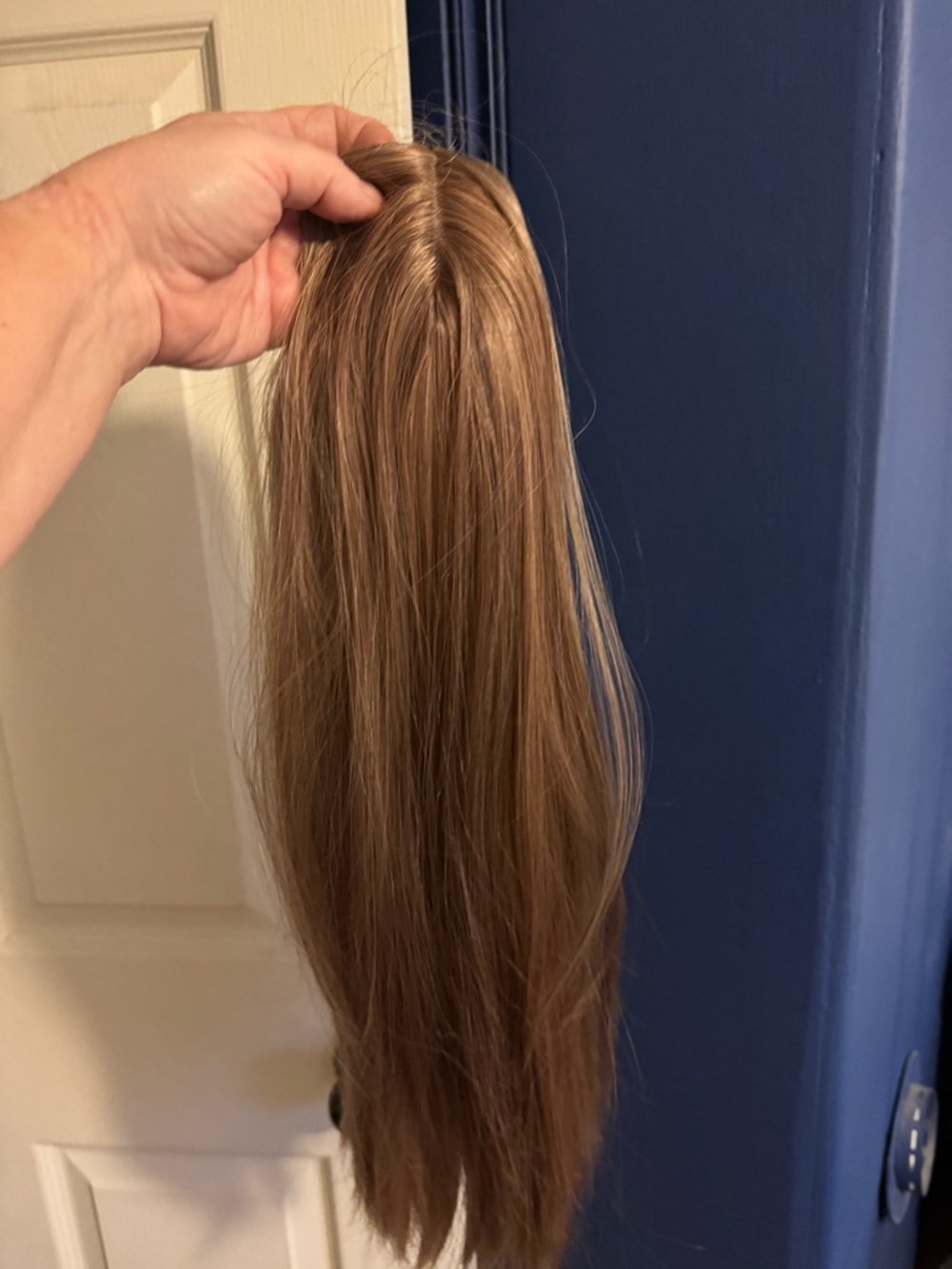 Carmel blonde  Straight Clip-In Hair Topper